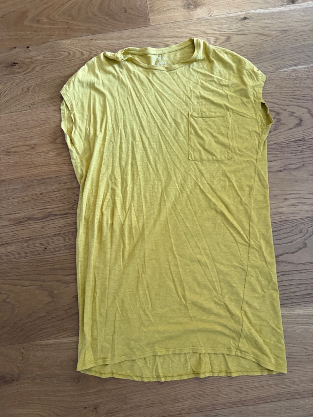 Velvet by Graham & Spencer mustard colour pocket shirt dress